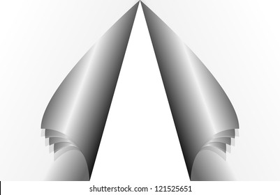 blank paper sheets Vector