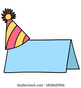 blank paper space for the text template. doodle icon image. cartoon caharacter cute doodle draw