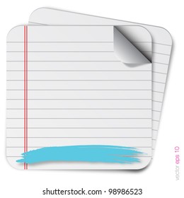 blank paper with splash vector format