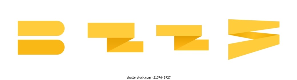 Blank paper strips for text placement. Orange Template for placing text. Background for text.