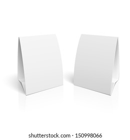 Blank Paper Table Cards.