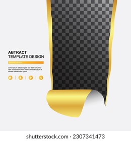 Blank paper tear template Vector illustration design