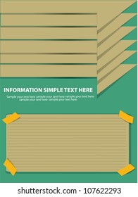 Blank paper for text,Vector