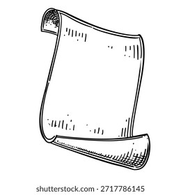 ilustração em branco de desenho à mão de arte vetorial de papel