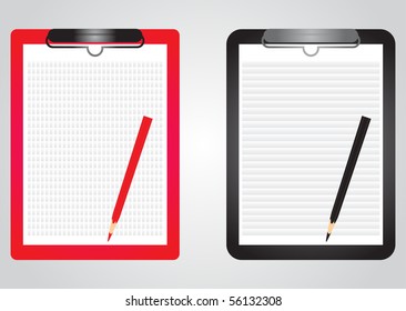 blank papers with pencils