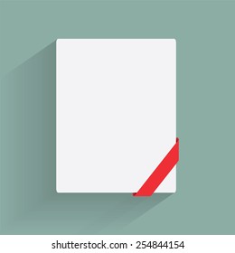 blank paper.vector illustration.