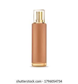 blank perfume bottle mockup on white background.