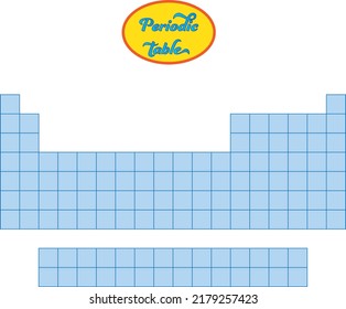 Blank periodic table, Empty table. Chemistry Periodic Table Of Elements empty useful, Chemistry, University, School.
