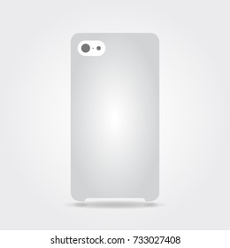 Blank phone case isolated on white