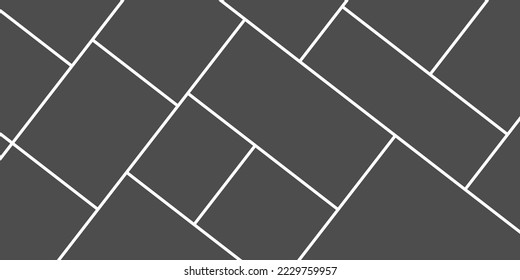 Blank photo collage template at 45 angle. Frames for photo. Collage concept. Vector Illustration.