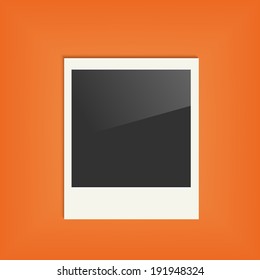Blank photo frame