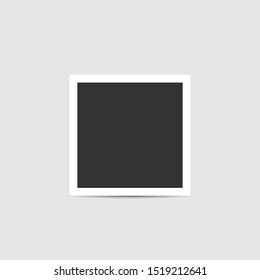 Blank photo frame. Empty blank photo frame, Vector illustration
