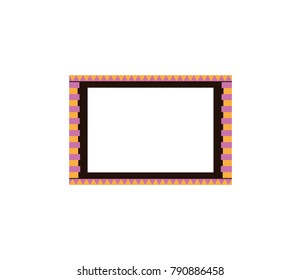 Blank photo frame icon
