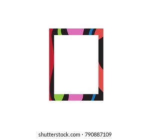Blank photo frame icon