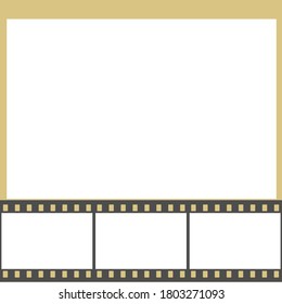 blank photo frame isolated film