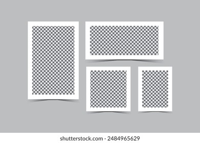  Blank photo frame mockup with shadow. Blank photo frame mockup with shadow, collage,collage templates,birthday collage,collage art