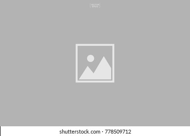 Blank photo or picture area for copy space. Vector illustration.