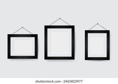 Blank photo two frame on white background vector illustration, collage,collage templates,birthday collage,collage art