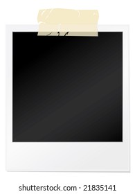 Blank photograph with sellotape.