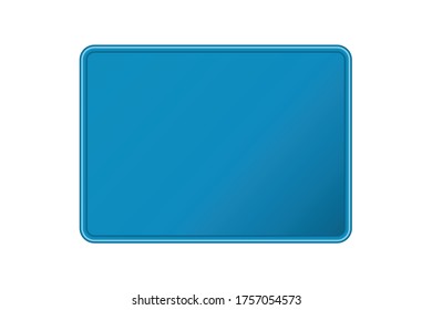 Blank Picture Frame or Board Isolated On White Background. Vector
