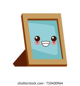 Blank picture frame cute kawaii cartoon