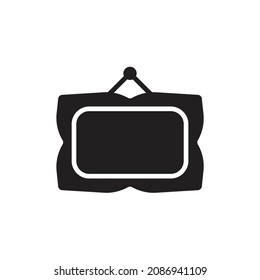 Blank picture frame icon design vector illustration