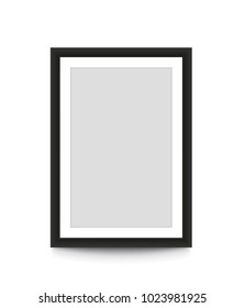 Blank picture frame for photographs. Vector illustration