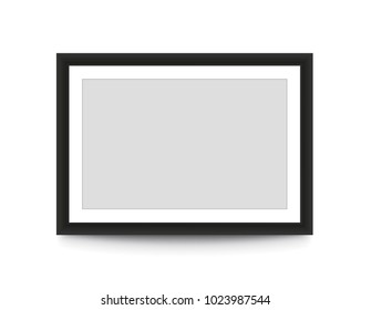 Blank picture frame for photographs. Vector illustration