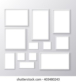 blank picture frame set
