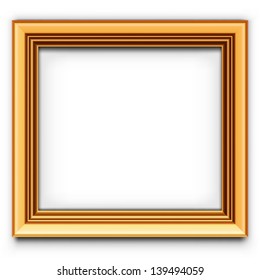 Blank picture frame vector decoration element. Photo template.