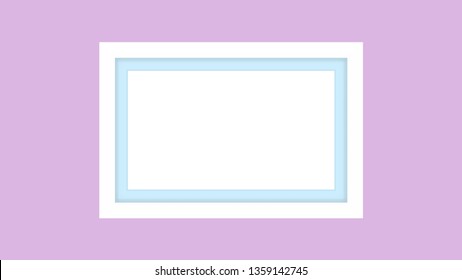 blank picture frame white, framework wooden white on purple pastel background for picture, white frame on purple soft color isolated, blank vintage frame image cute, empty frames picture chic luxury