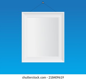 Blank picture frame.Vector illustration.
