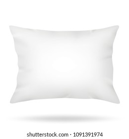 Blank pillow isolated on white background