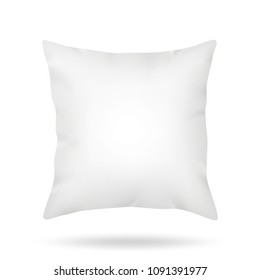 Blank pillow isolated on white background