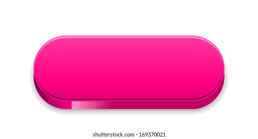 The blank pink button ready for your text / The pink glossy button / The button