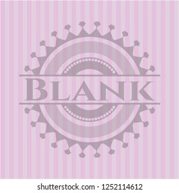 Blank pink emblem