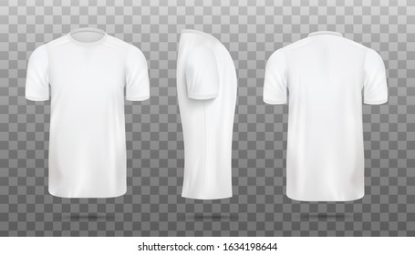 plain white shirt back and front