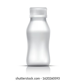 Blank plastic bottle isolated on white background : Vector Illustration