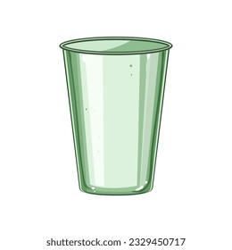blank plastic cup cartoon. tea template, transparent drink, lid juice blank plastic cup sign. isolated symbol vector illustration