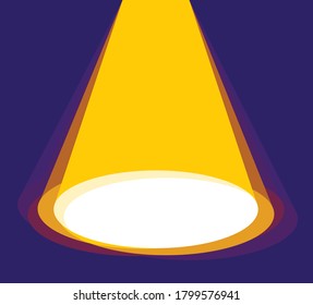 Blank podium mockup vector realistic illustration, background with copy space.