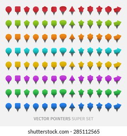 Blank Pointers, big webdesign set with many color variants