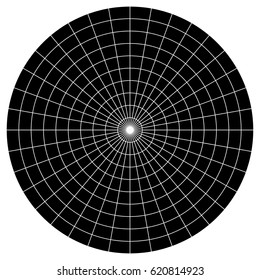 Blank Polar Graph Paper - protractor -  Pie Chart vector 
