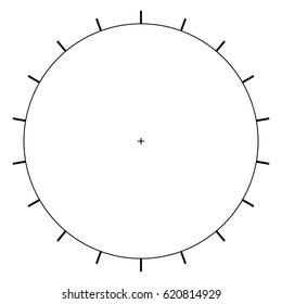 Blank Polar Graph Paper Protractor Pie Vector De Stock Libre De Regal As Shutterstock