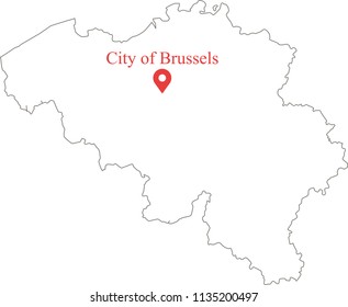 Blank Political Map Belgium Border Vector Stock Vector Royalty Free   Blank Political Map Belgium Border 260nw 1135200497 