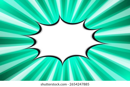 Leere Pop-Art-Comic-Hintergrunddesign. Vektorgrafik.