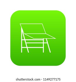 Blank portable screen icon digital green for any design isolated on white vector illustration