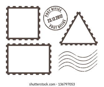 completed stamp vector
