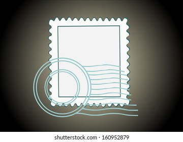 Blank Postage Stamp