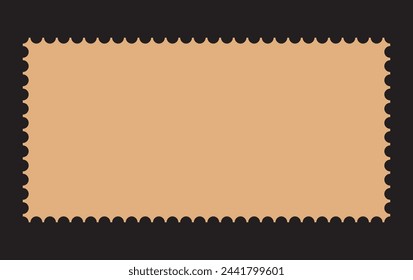 Leere Briefmarke. Briefmarkenvorlage reinigen. Portosymbol.