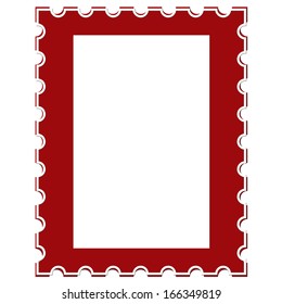 Blank Postage Stamp Isolated on White Background,vector illustration